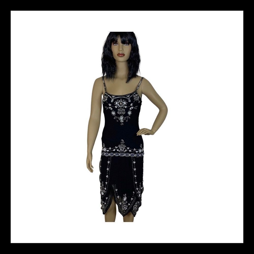 NWT Chicas Black Sequin Prom Dress XS
